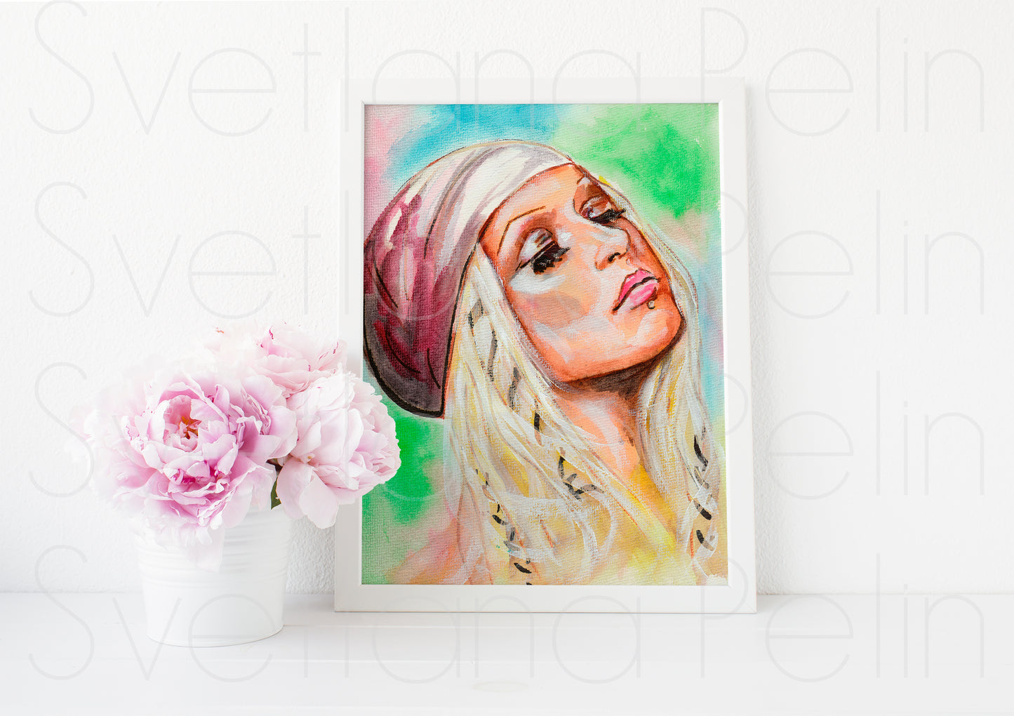 Christina Aguilera, ART PRINT Signed by Artist