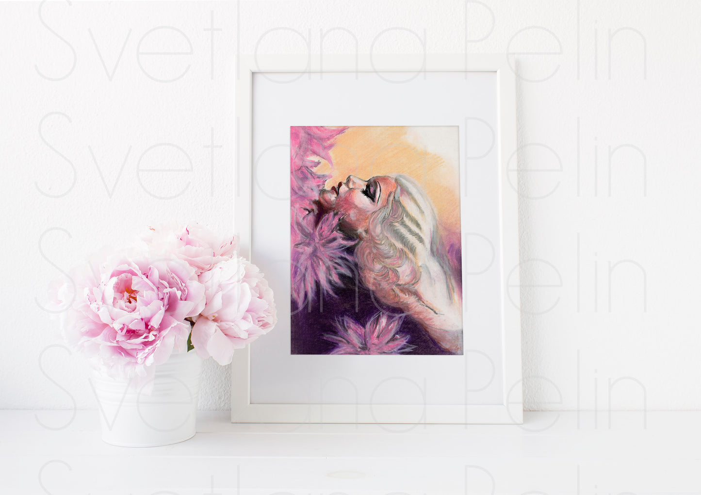 Jean Harlow, ART PRINT Signed by Artist