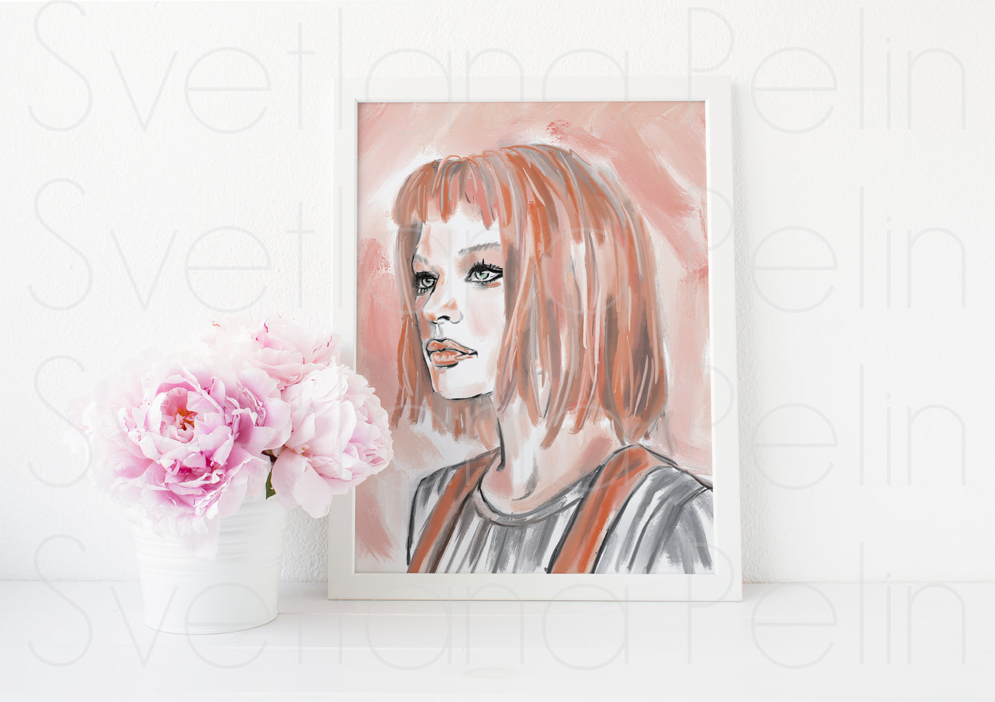 Milla Jovovich, The Fifth Element, ART PRINT Signed by Artist