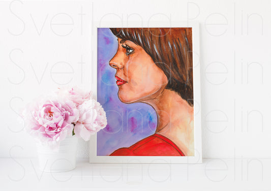 Mireille Mathieu, ART PRINT Signed by Artist