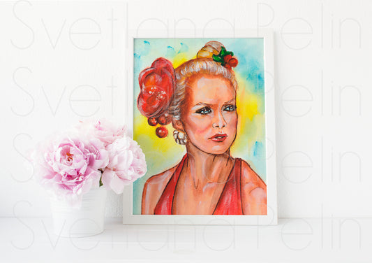 Goldie Hawn, ART PRINT Signed by Artist