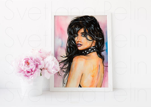 Penelope Cruz, ART PRINT Signed by Artist