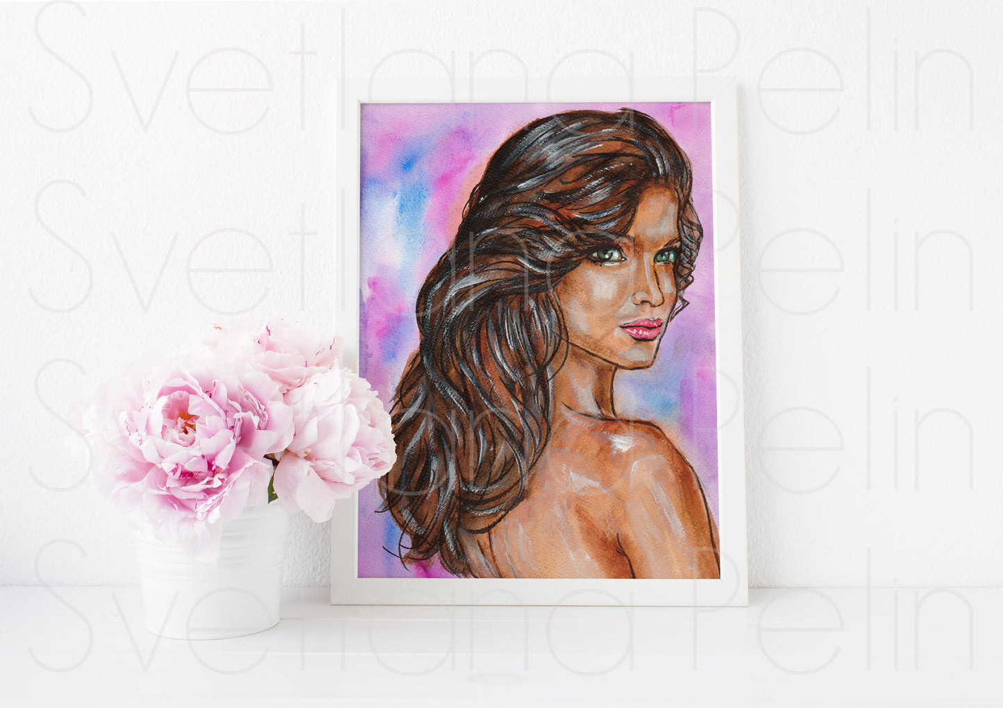 Stephanie Seymour, ART PRINT Signed by Artist