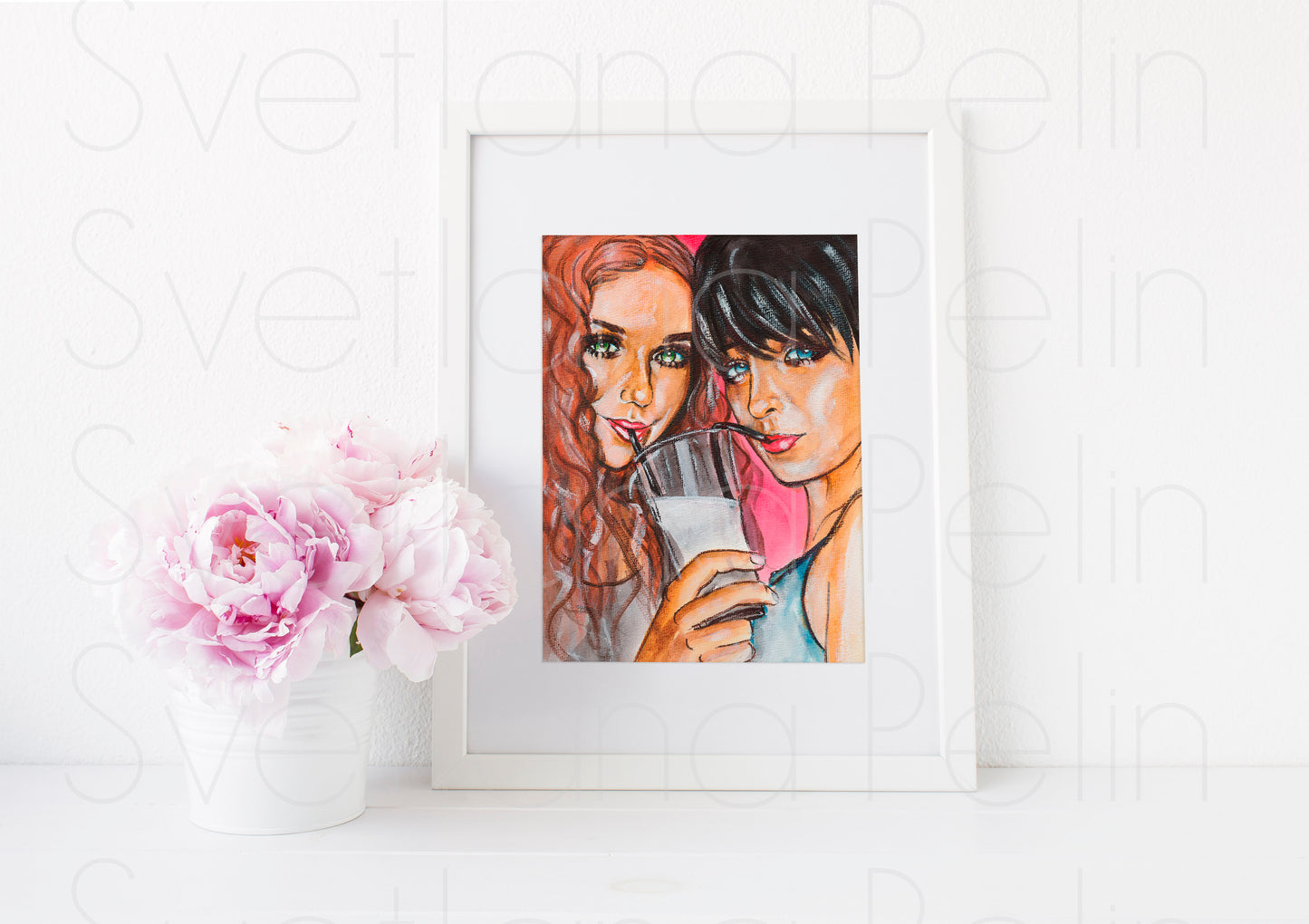 t.A.T.u., Lena Katina, Julia Volkova, ART PRINT Signed by Artist