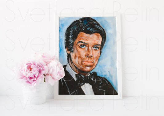 Pierce Brosnan, ART PRINT Signed by Artist