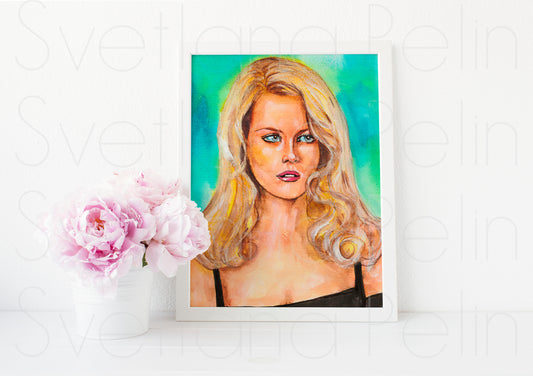 Nicole Kidman, ART PRINT Signed by Artist