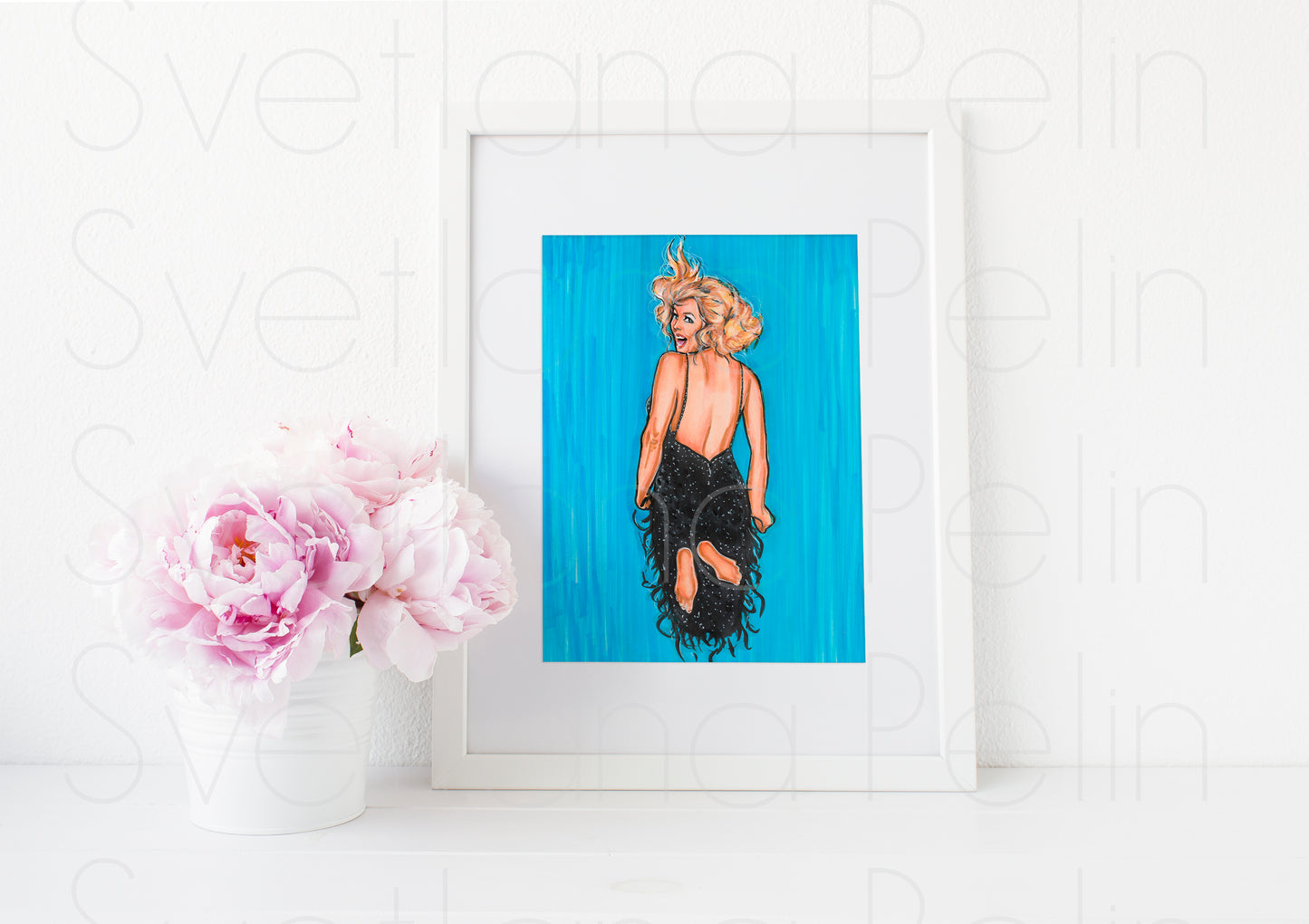 Marilyn Monroe, Jump, Philippe Halsman, ART PRINT Signed by Artist