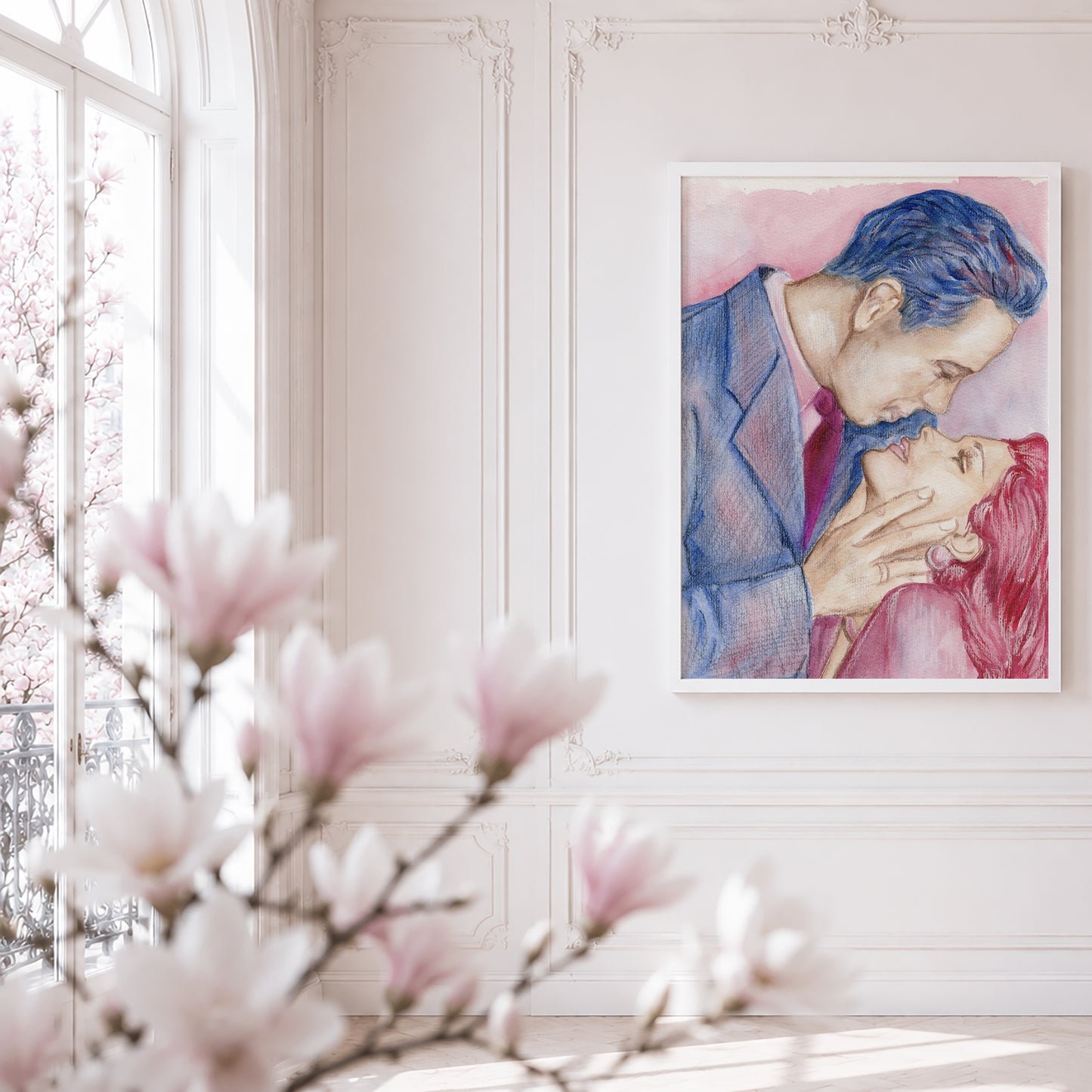 Lauren Bacall and Humphrey Bogart | Framed Fine Art Print