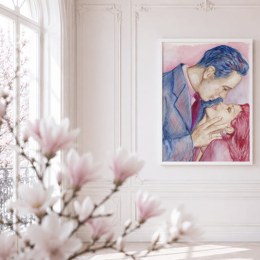 Lauren Bacall and Humphrey Bogart | Framed Fine Art Print