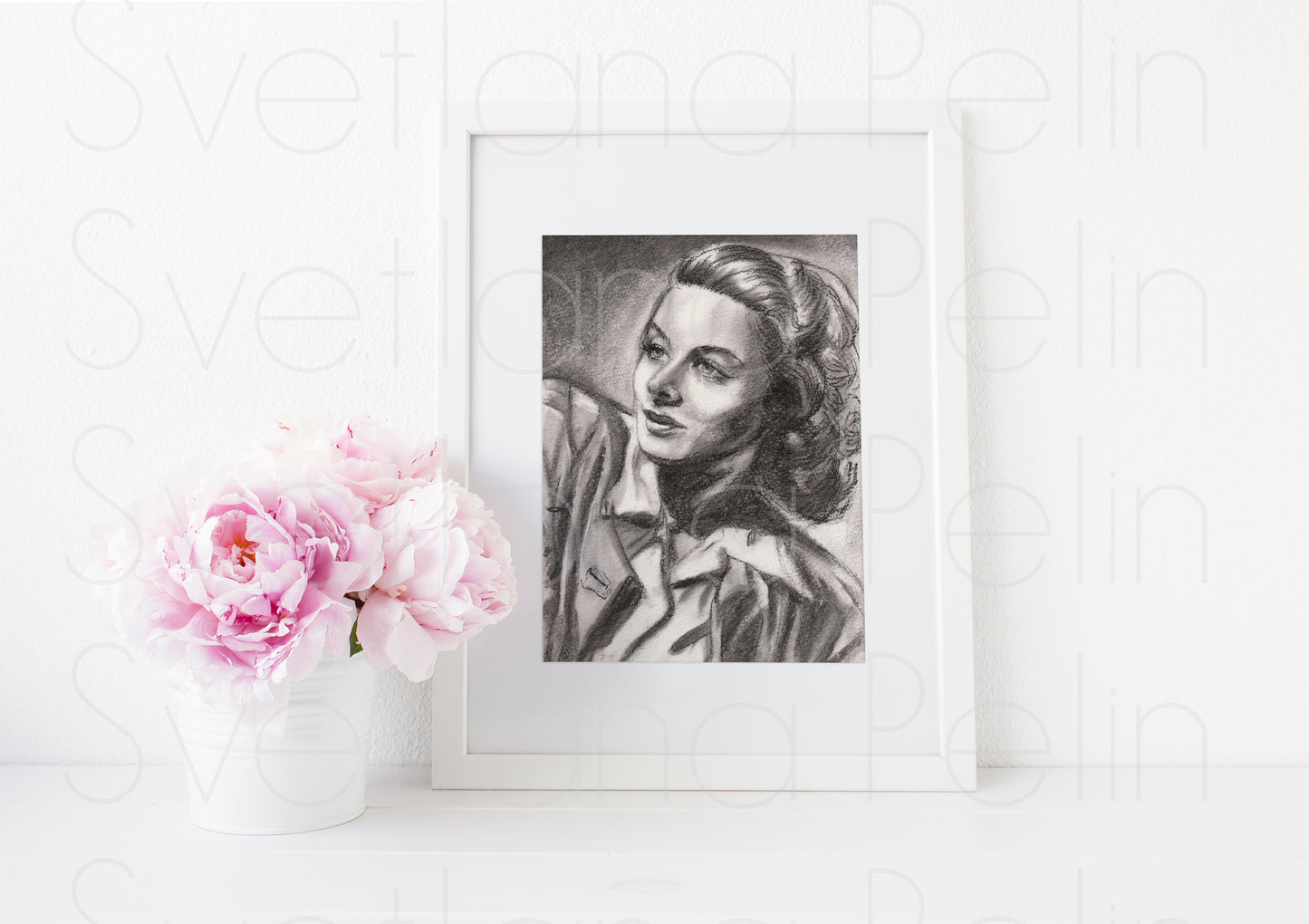 Ingrid Bergman, ART PRINT Signed by Artist