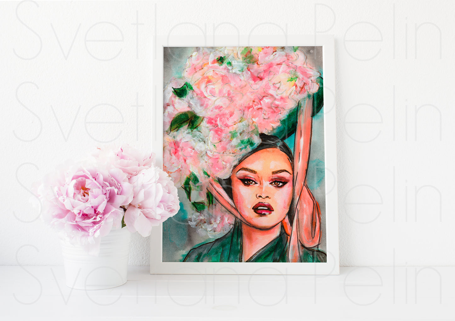 Selena Gomez, ART PRINT Signed by Artist