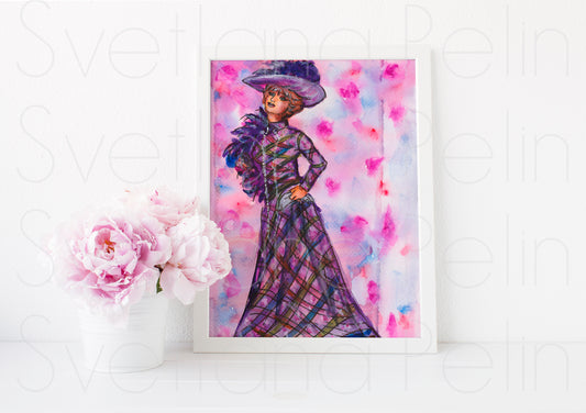 Barbra, BS, ART PRINT Signed by Artist