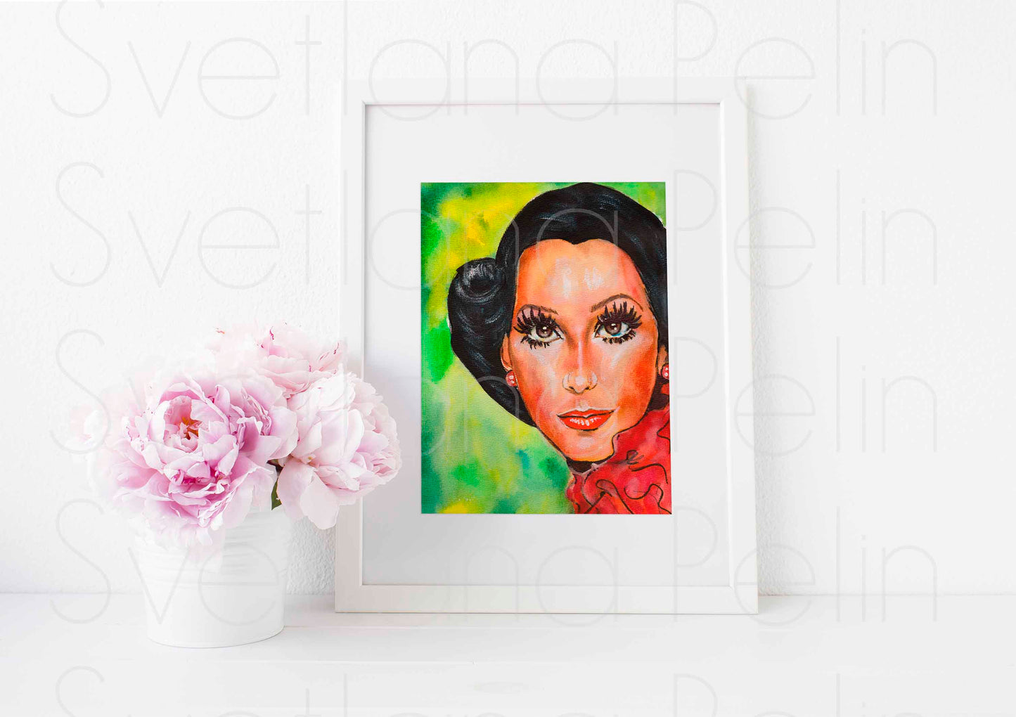 Cher, ART PRINT Signed by Artist