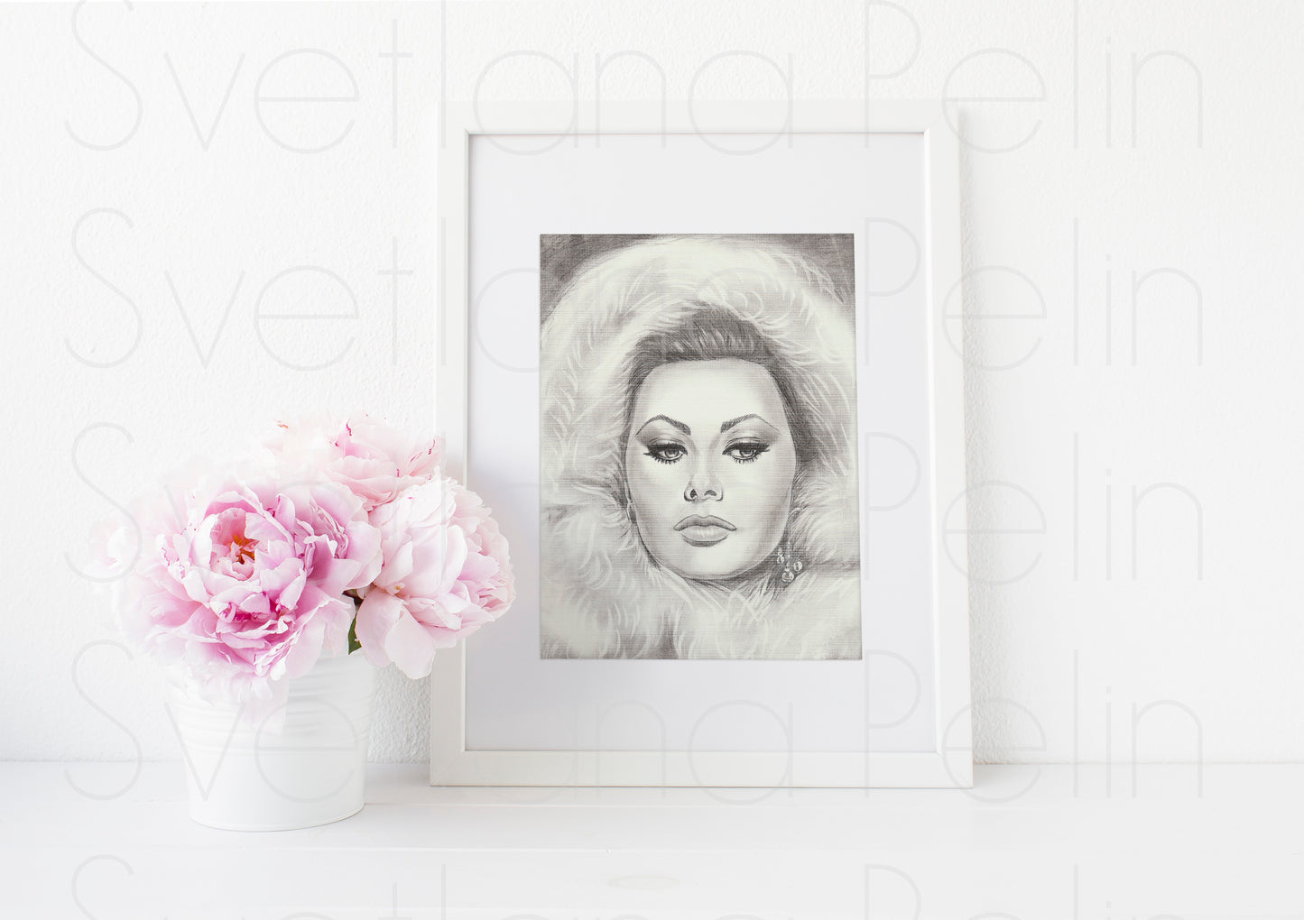 Sophia Loren, ART PRINT Signed by Artist