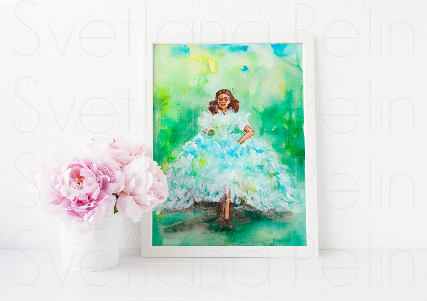 Vivien Leigh, Scarlett O'Hara, Gone with the Wind, ART PRINT Signed by Artist