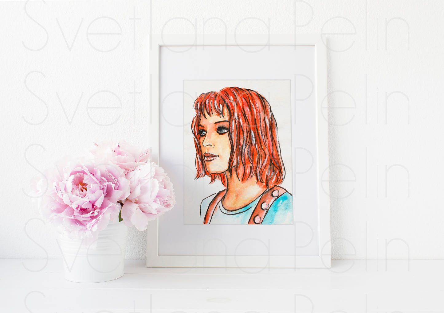 Milla Jovovich, ART PRINT Signed by Artist