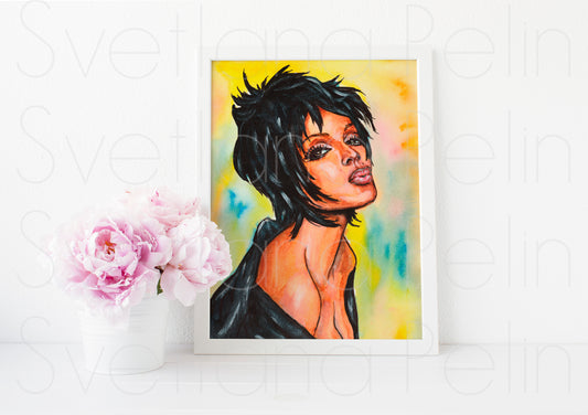 Janet, ART PRINT Signed by Artist