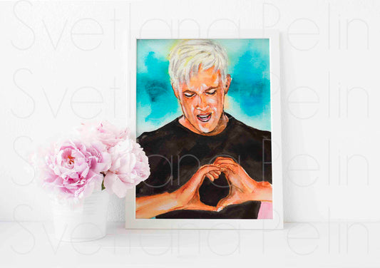 Ryan Gosling, ART PRINT Signed by Artist