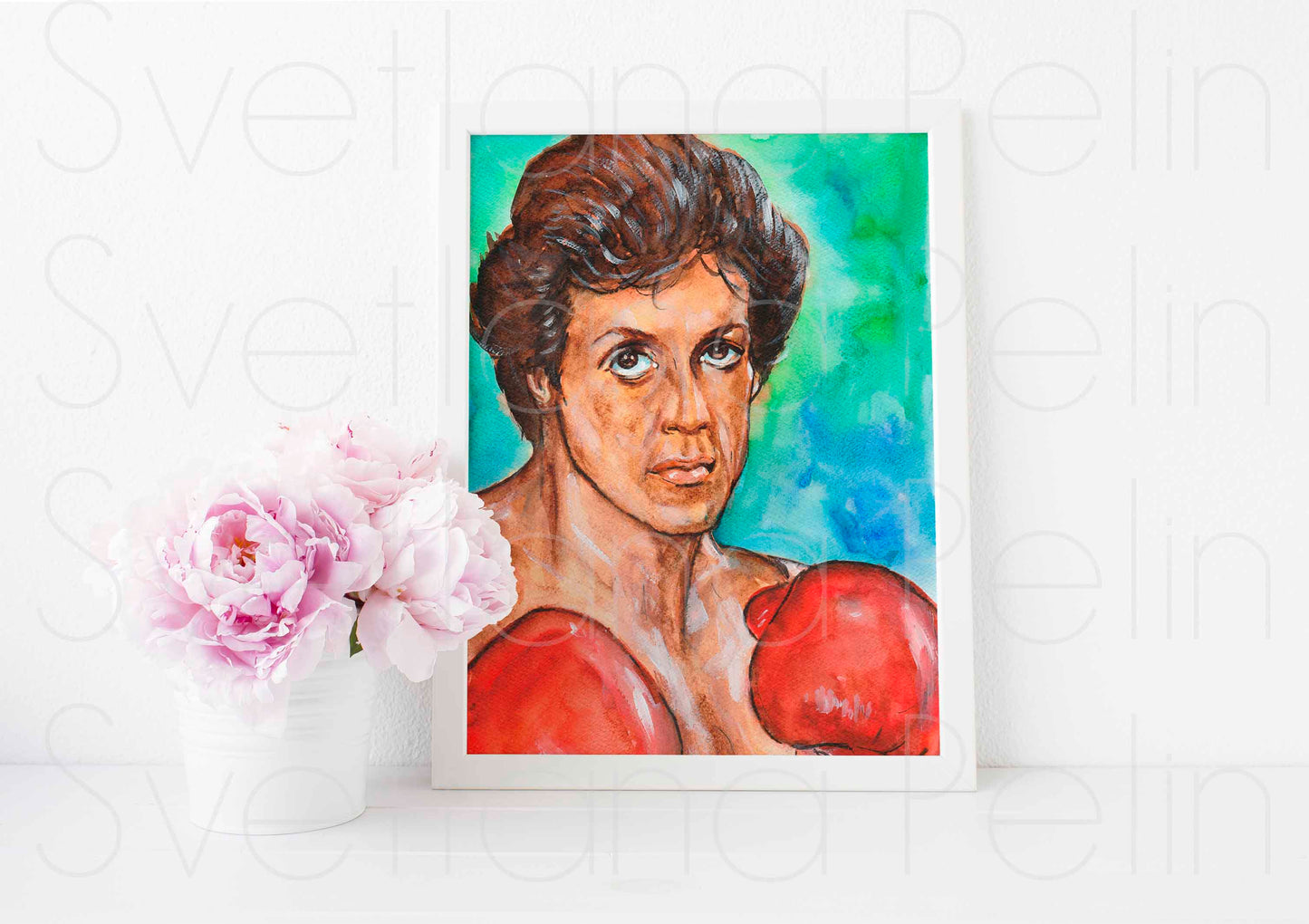 Sylvester Stallone, ART PRINT Signed by Artist