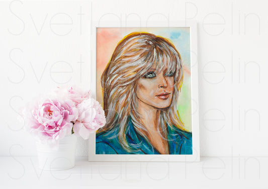 Farrah Fawcett, ART PRINT Signed by Artist