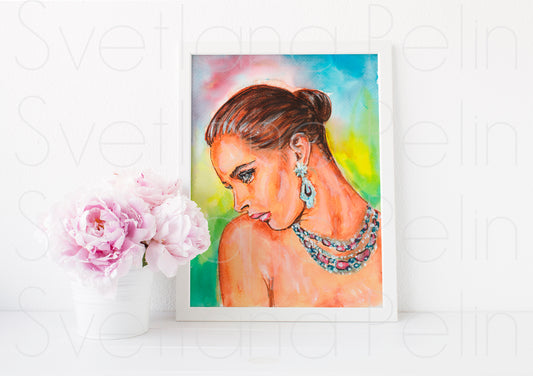 Nastassja Kinski, ART PRINT Signed by Artist