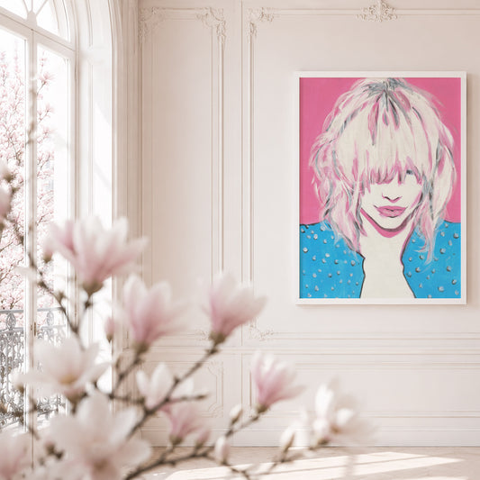 Courtney Love. Museum Framed Print