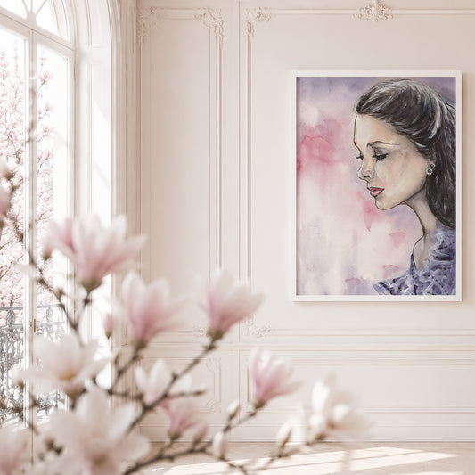 Vivien Leigh as Scarlett in Gone With the Wind | Framed Fine Art Print