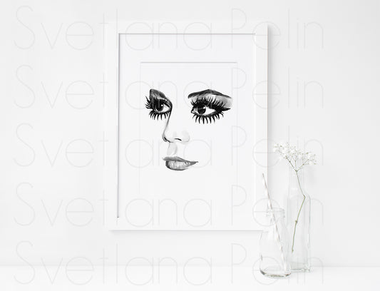 Natalie Wood, ART PRINT Signed by Artist