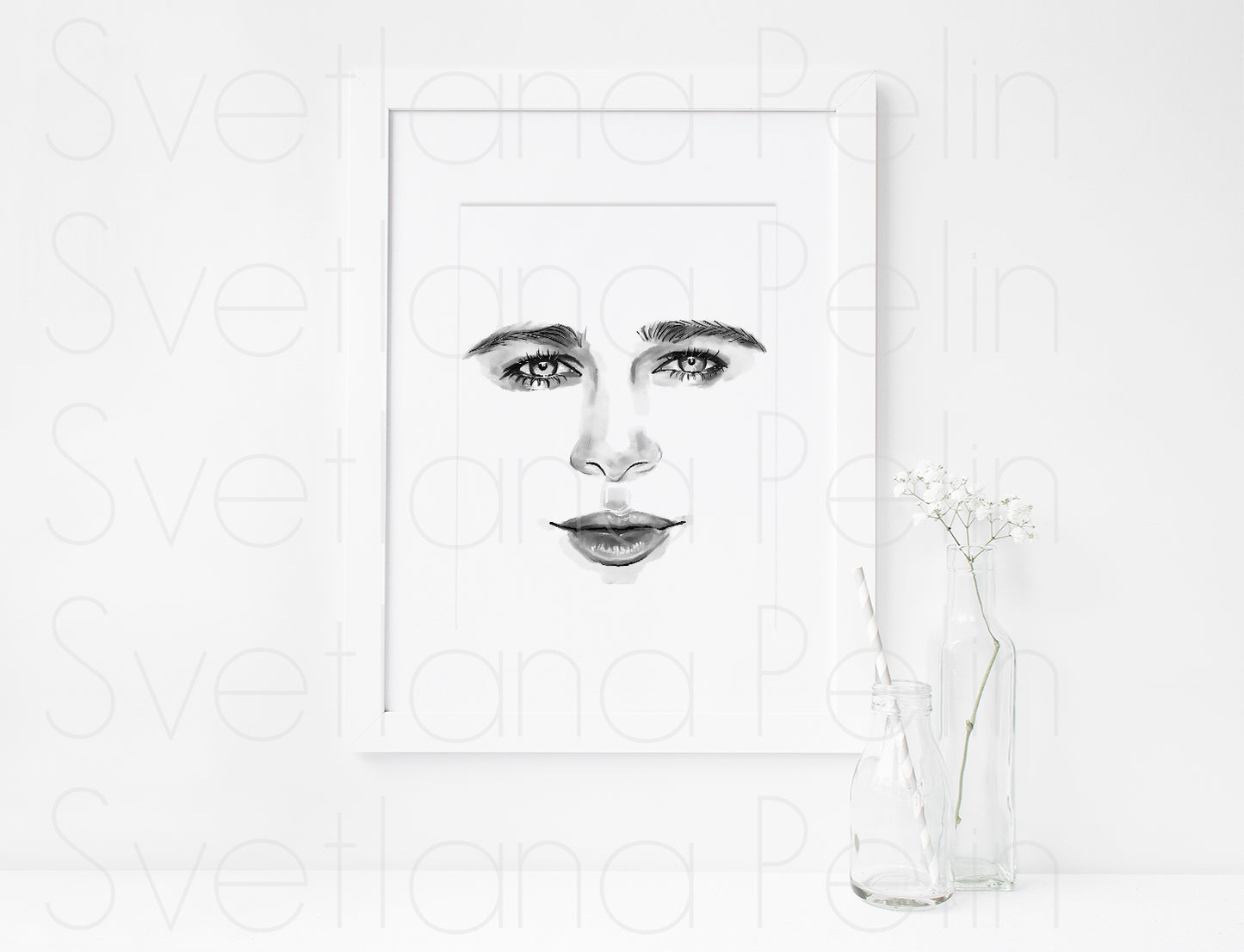 Brad Pitt,  ART PRINT Signed by Artist