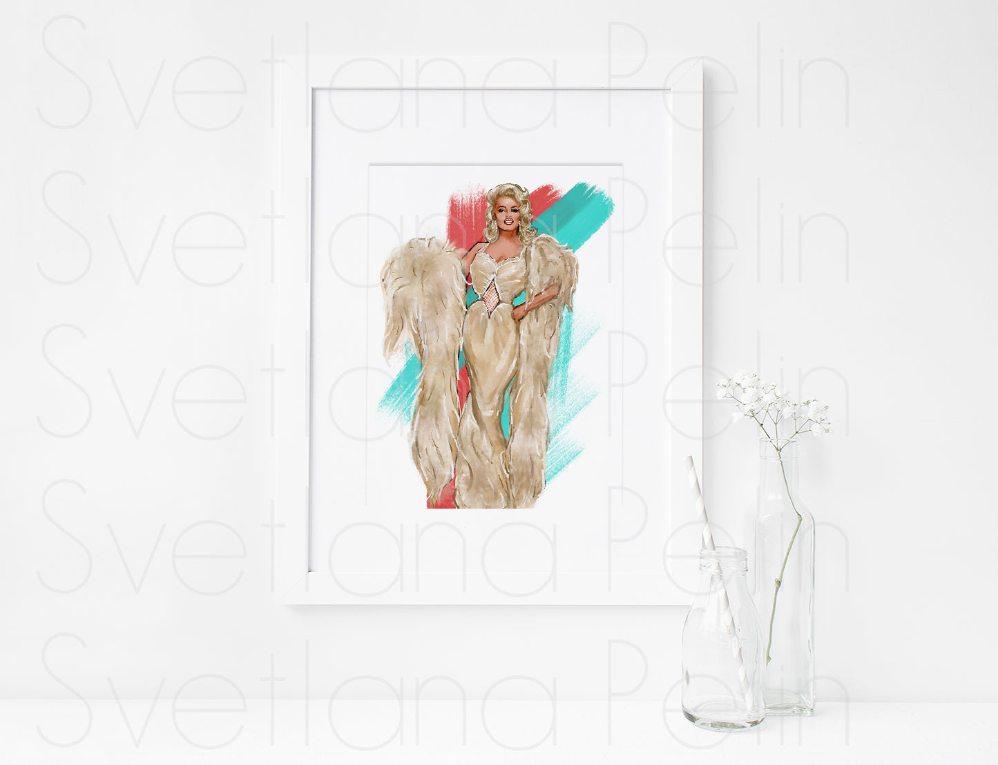 Jayne Mansfield, ART PRINT Signed by Artist