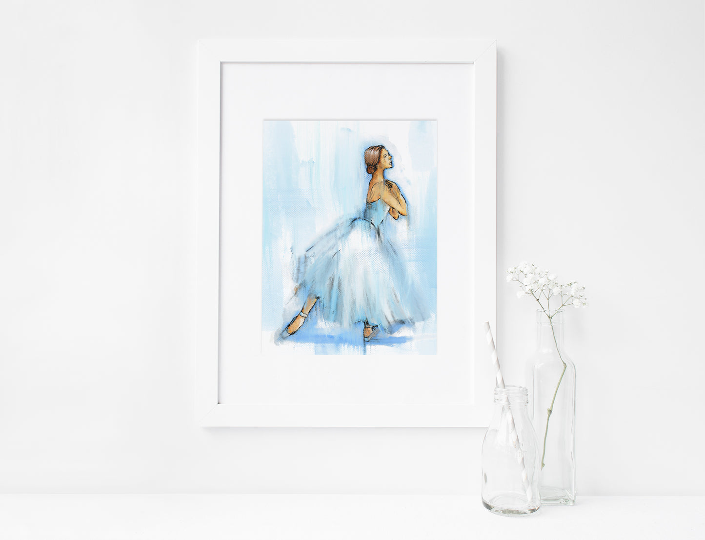 Ballerina, Ballet, ART PRINT Signed by Artist