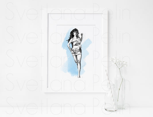 Penelope Cruz, ART PRINT Signed by Artist