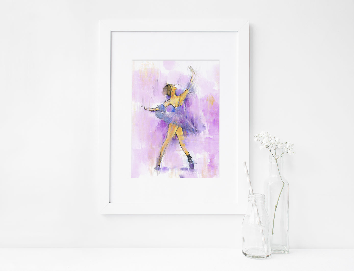 Ballerina, Ballet, ART PRINT Signed by Artist