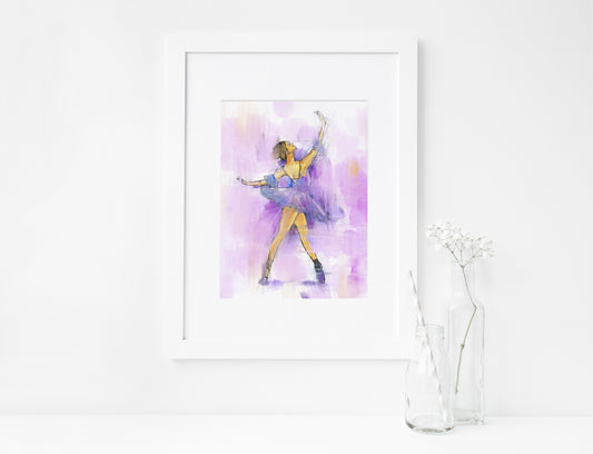 Ballerina, Ballet, ART PRINT Signed by Artist