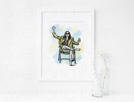 Neil Young, ART PRINT Signed by Artist