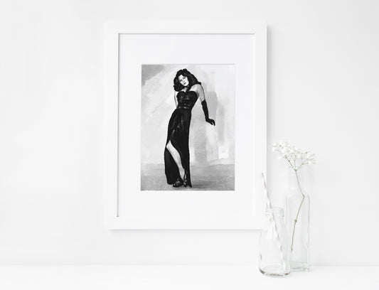 Ava Gardner, ART PRINT Signed by Artist