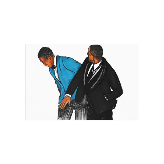 Will Smith and Chris Rock, Fine Art Postcards