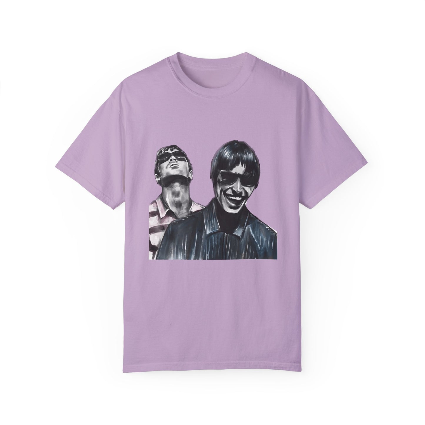 Liam & Noel Gallagher, Oasis, Unisex Garment-Dyed T-shirt