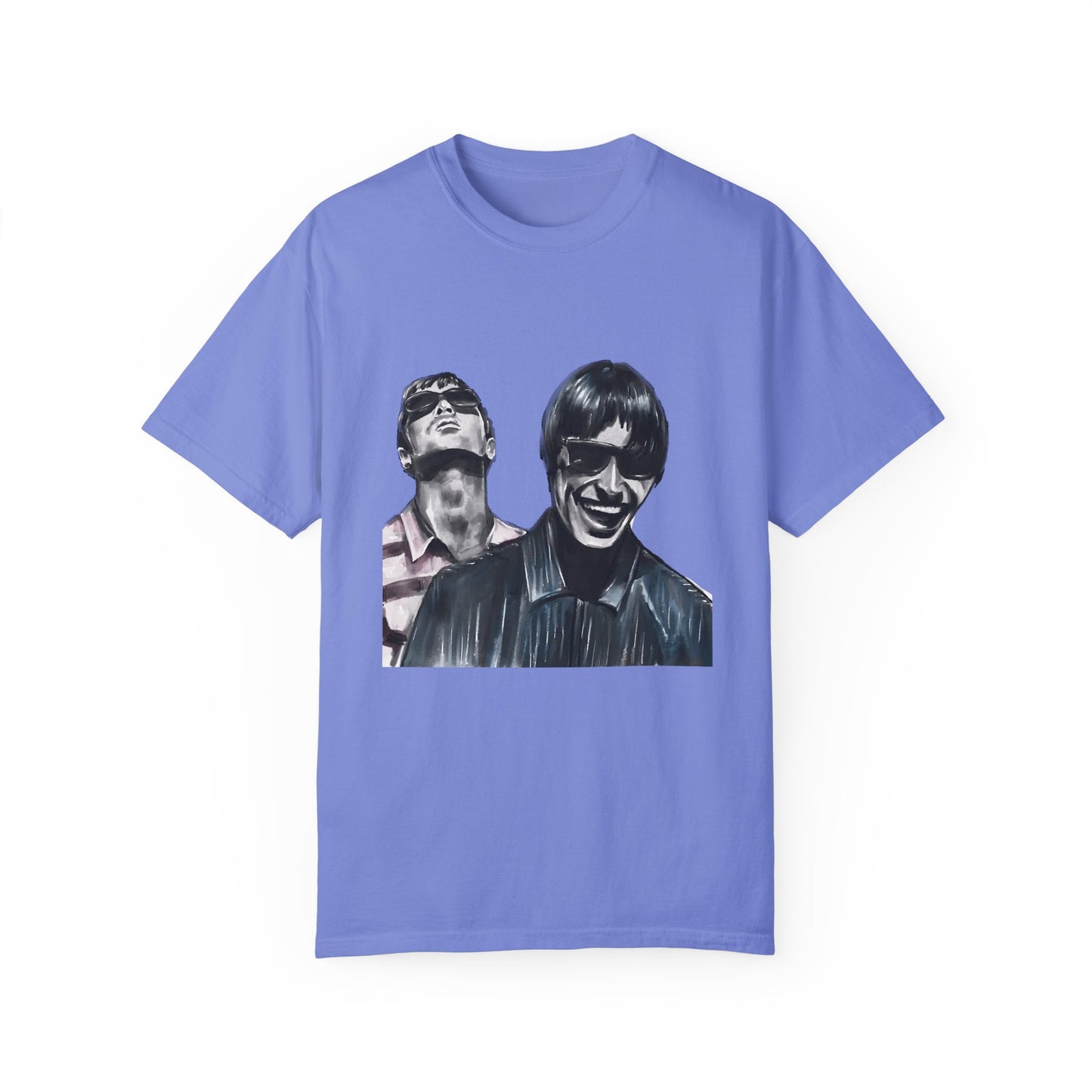 Liam & Noel Gallagher, Oasis, Unisex Garment-Dyed T-shirt