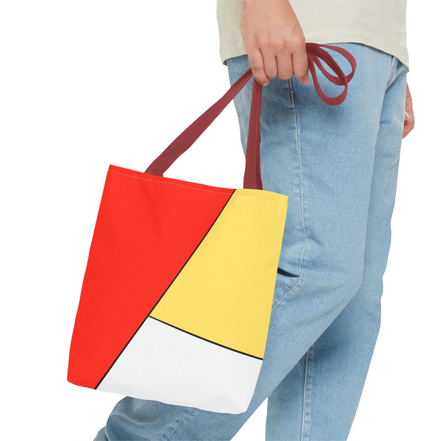 Red, Yellow, White, Tote Bag (AOP)