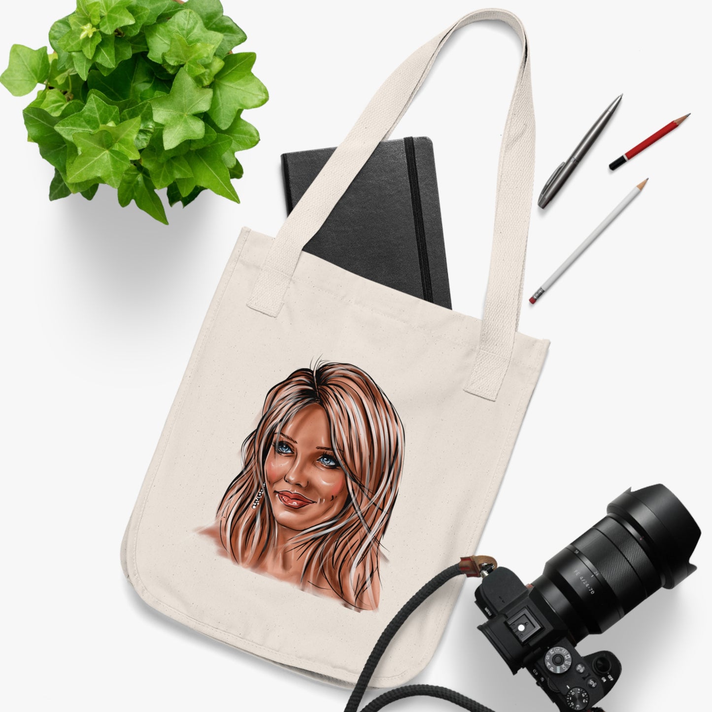 Cameron Diaz, Organic Canvas Tote Bag