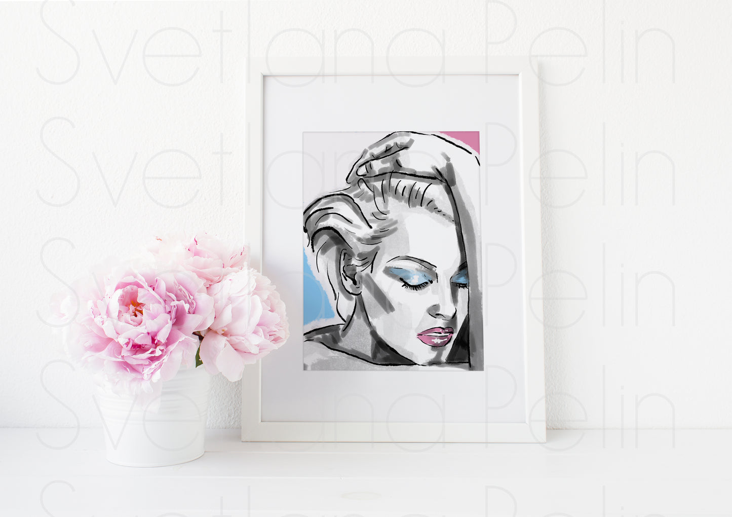 Linda Evangelista, ART PRINT Signed by Artist