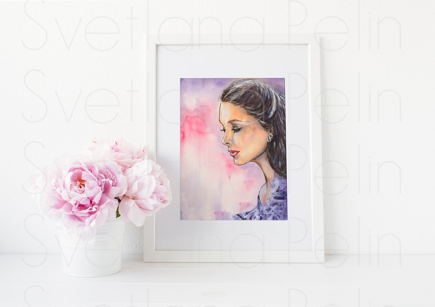 Vivien Leigh, Scarlett O'Hara, Gone with the Wind, ART PRINT Signed by Artist