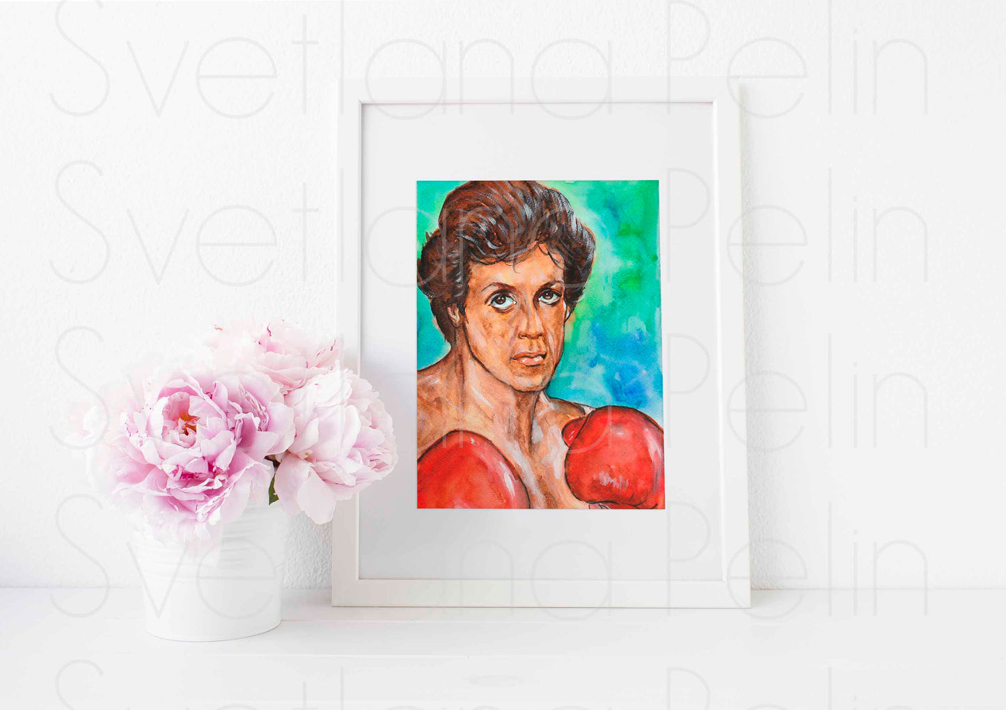 Sylvester Stallone, ART PRINT Signed by Artist