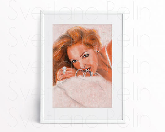 Angelina Jolie, Printable Art, INSTANT DOWNLOAD