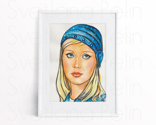 Agnetha AF, Printable Art, INSTANT DOWNLOAD