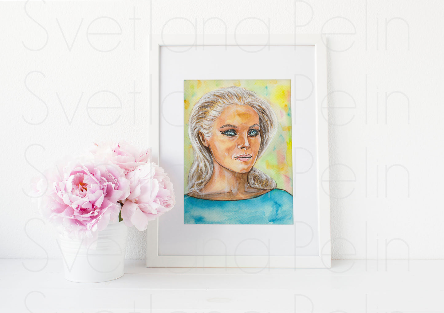 Virna Lisi, ART PRINT Signed by Artist