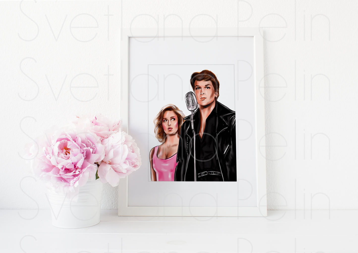 Jennifer Grey, Patrick Swayze, Dirty Dancing, ART PRINT Signed by Artist