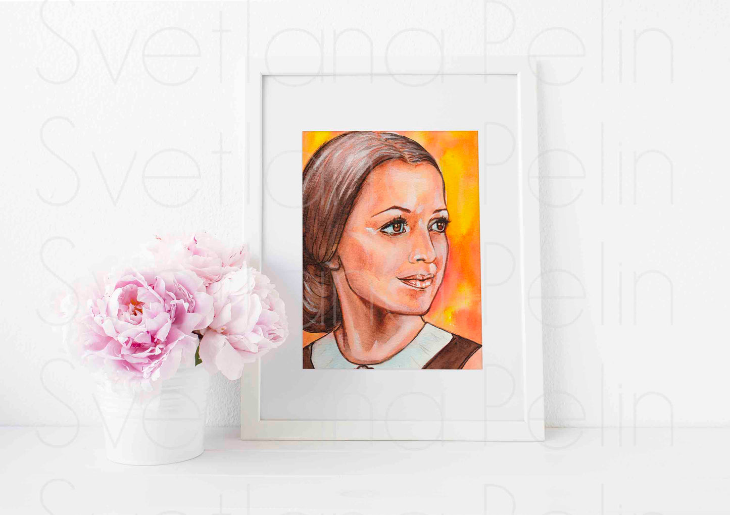 Olivia de Havilland, Melanie Hamilton, Gone with the Wind, ART PRINT Signed by Artist