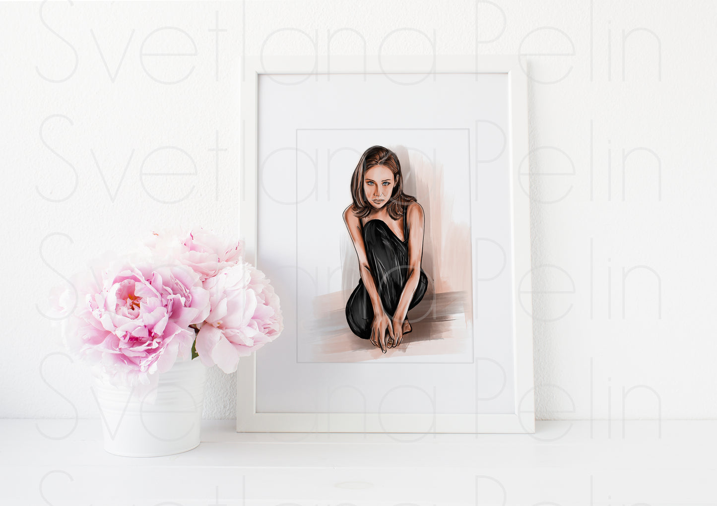 Claire Forlani, ART PRINT Signed by Artist